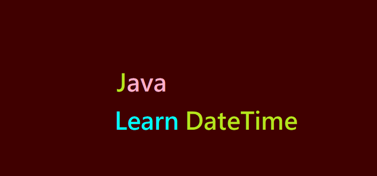 Java DateTime