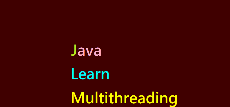 Java Multithreading